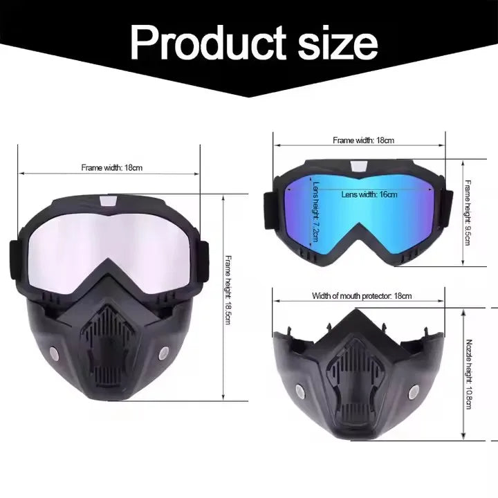 All-Weather Biker Face Mask – Heatproof, Dustproof & Breathable Protection