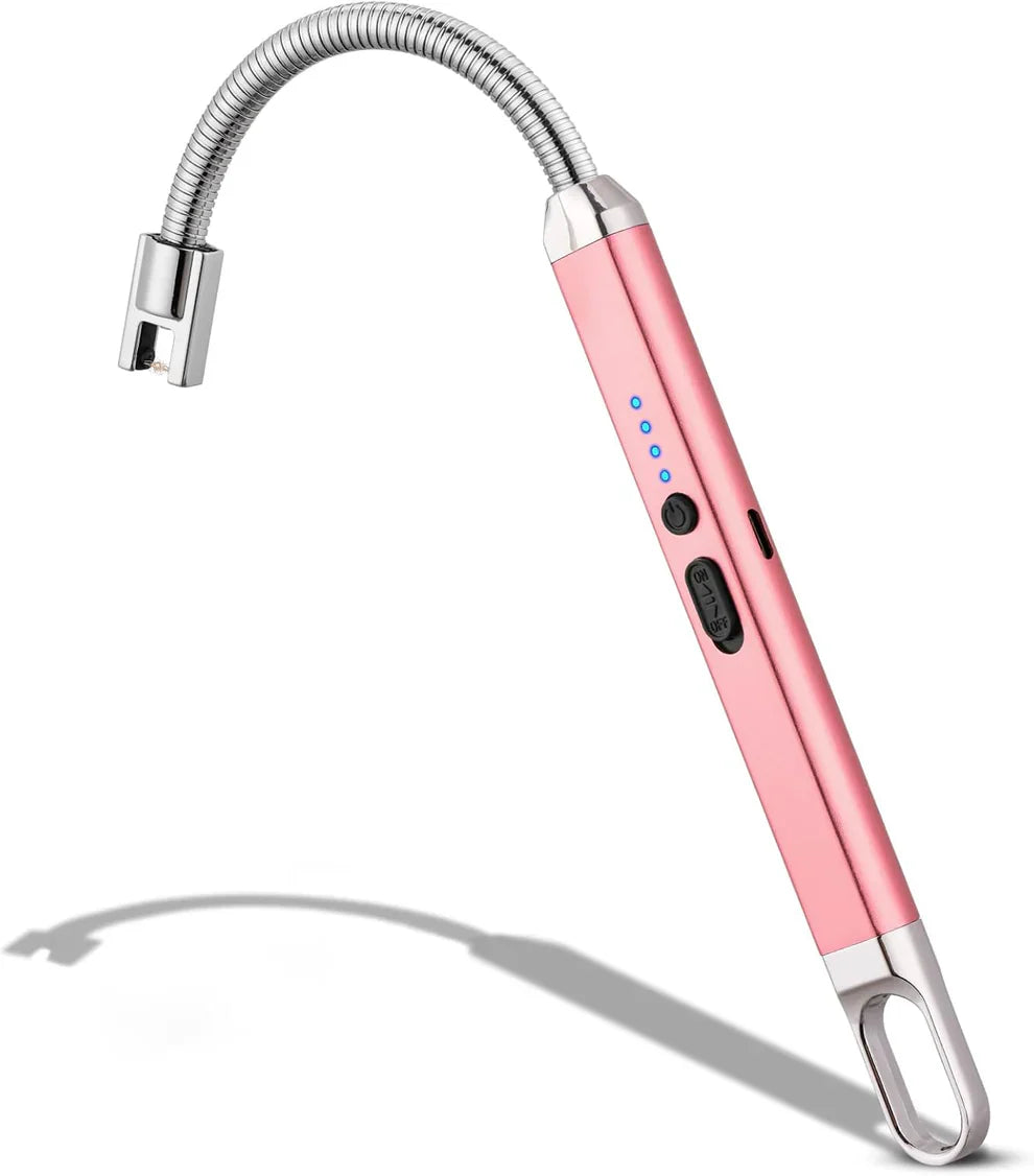 USB Rechargeable Flameless Arc Lighter Flexible and Windproof for Candles, Hiking, Camping, Kitchen, Fireplaces