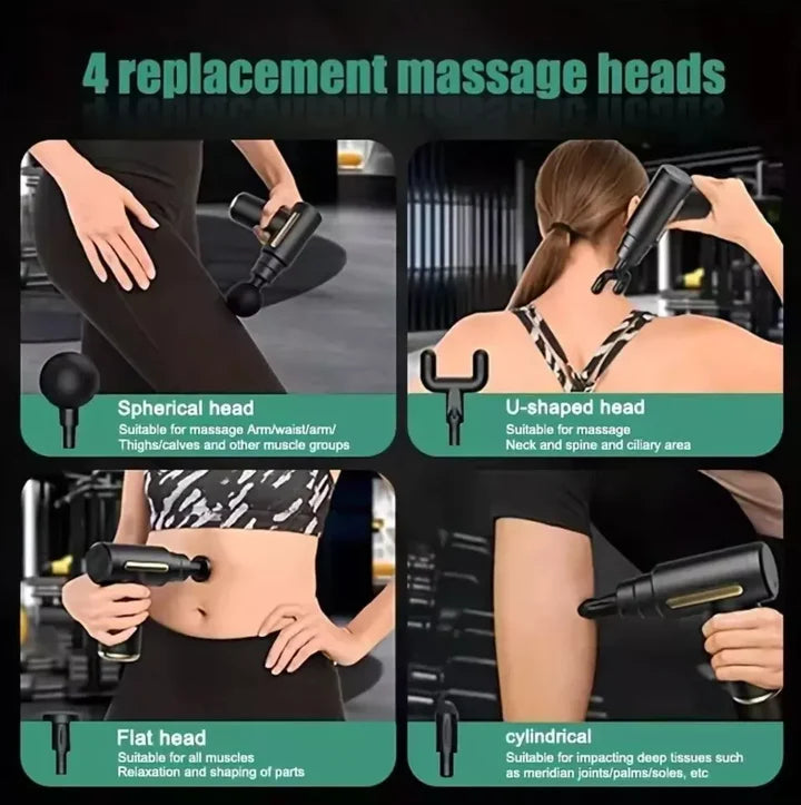 Imported Mini Percussion Massage Gun — Travel-Friendly & Rechargeable
