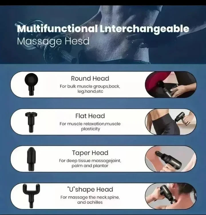 Imported Mini Percussion Massage Gun — Travel-Friendly & Rechargeable